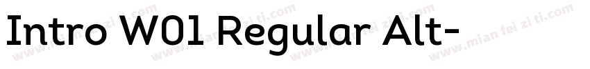 Intro W01 Regular Alt字体转换